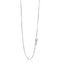 14k White Gold Adjustable Box Chain - 0.8mm