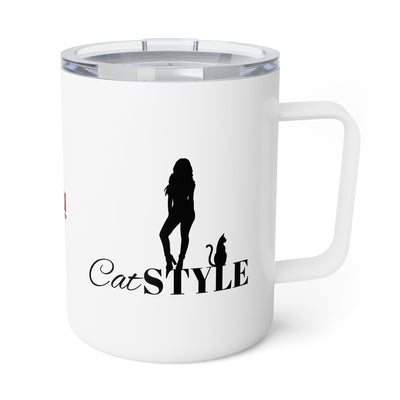 Taza de café aislada estilo gato - 10oz