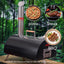 Black Pizza Oven Outdoor 12" Automatic Rotatable Pizza Ovens Portable Stainless Steel Wood Fired Pizza Oven Pizza Maker - Korvel