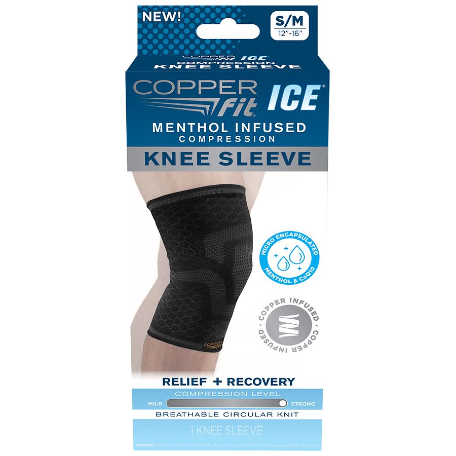 Copper Fit ICE Knee Sleeve with Cooling Action - S/M
