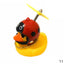 Car Duck with Helmet Broken Wind Small Yellow Duck Road Bike Motor Helmet Riding Cycling Car Accessories Decor Without Lights - Korvel