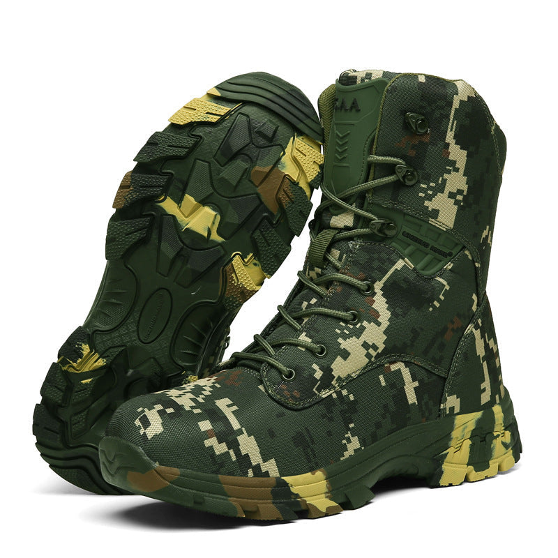 Men's Camo Outdoor Casual High Top Tactical Boots