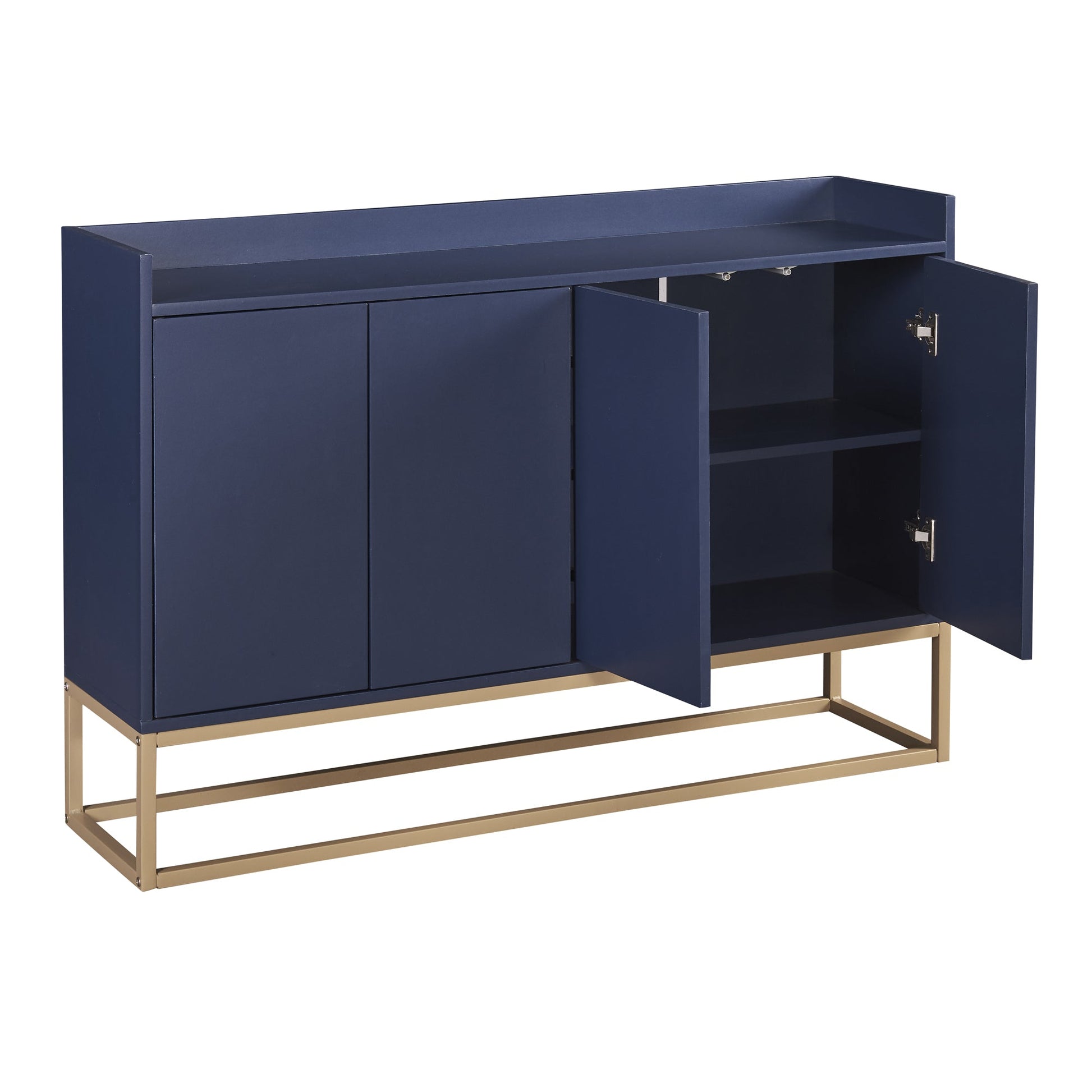 TREXM Modern Sideboard Elegant Buffet Cabinet with Large Storage Space for Dining Room, Entryway (Navy) - Korvel