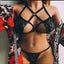 Fashionable European and American sexy lingerie lace strap hanging neck bra - Korvel