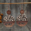 Wooden Leopard Round Shape Earrings - Korvel