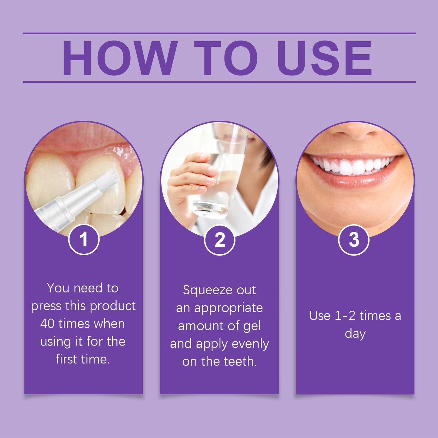 Tooth Care Gel Pen Gentle Teeth Cleaning Natural Shine Fresh Care Beauty Pen - Korvel