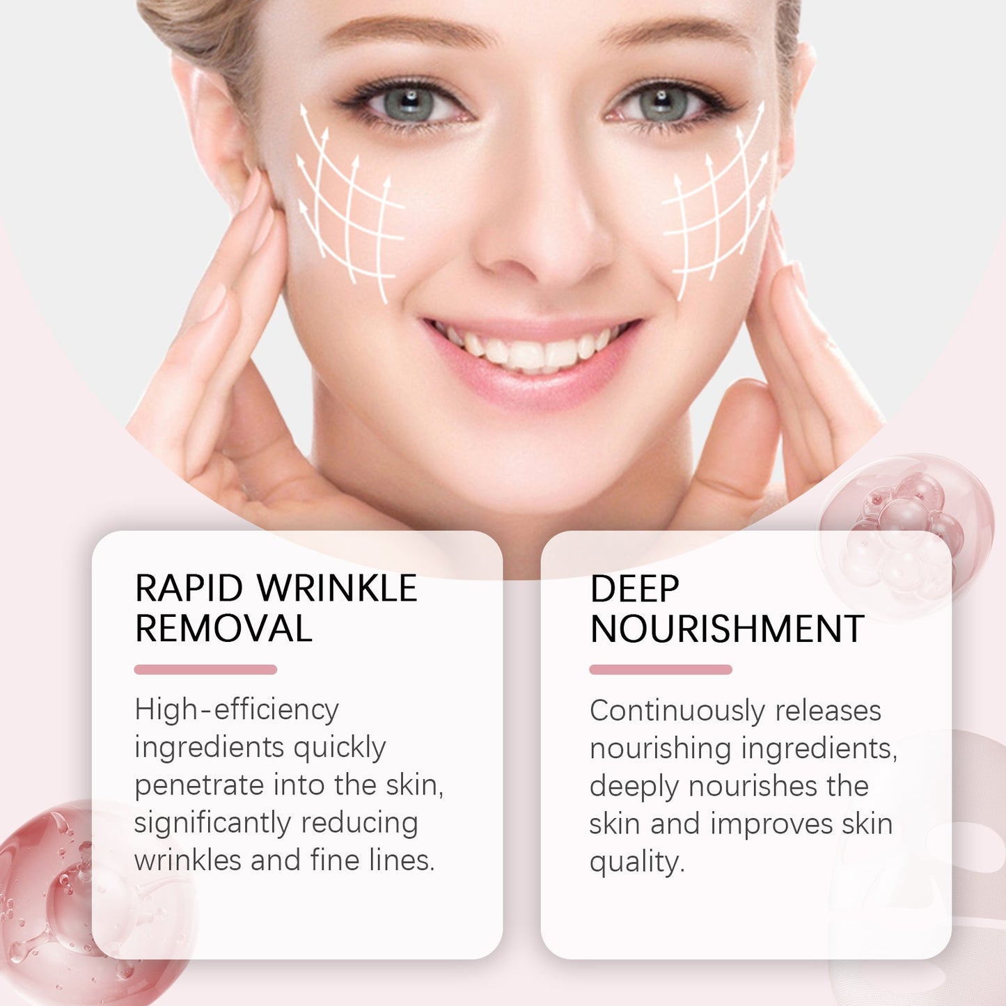 Masque de soin de la peau au collagène premium pour une peau radieuse