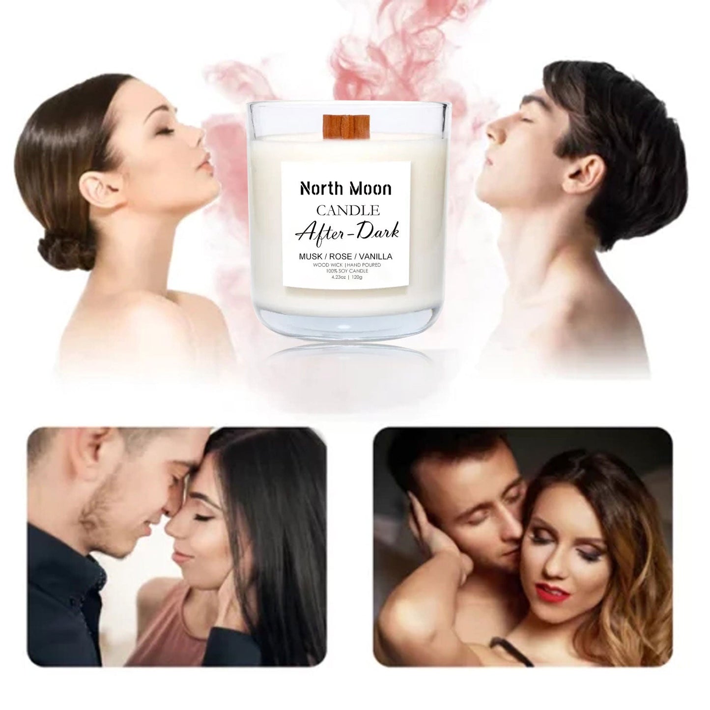 Natural Aromatherapy Candle for a Romantic Atmosphere