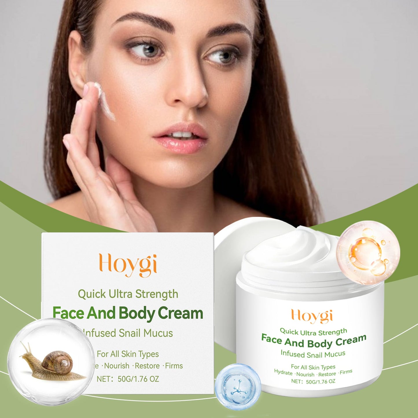 Moisturizing Face Body Cream Gentle Skin Moisturizing, Hydrating, Firming And Smoothing Skin Care Face Body Cream - Korvel