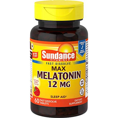 Sundance Vitamins® Mélatonine – Comprimés de 12 mg