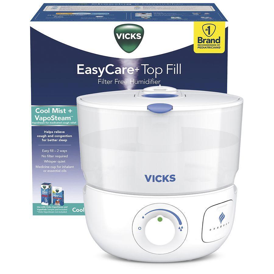 Humidificateur ultrasonique Vicks Easycare à remplissage par le haut - Blanc