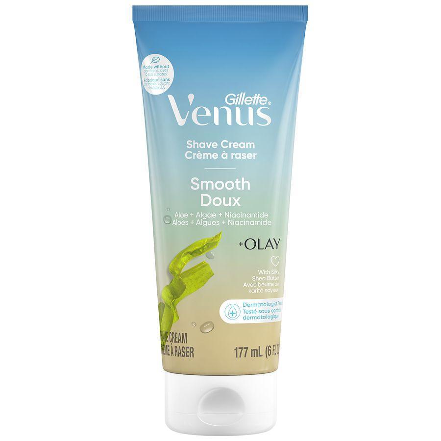 Venus Gillette Smooth Plus Olay Shave Cream for Women, 6 Oz