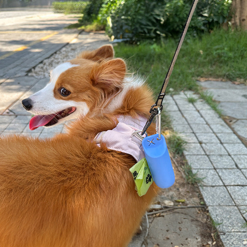 Premium Silicone Dog Poop Bag Holder with Dispenser
