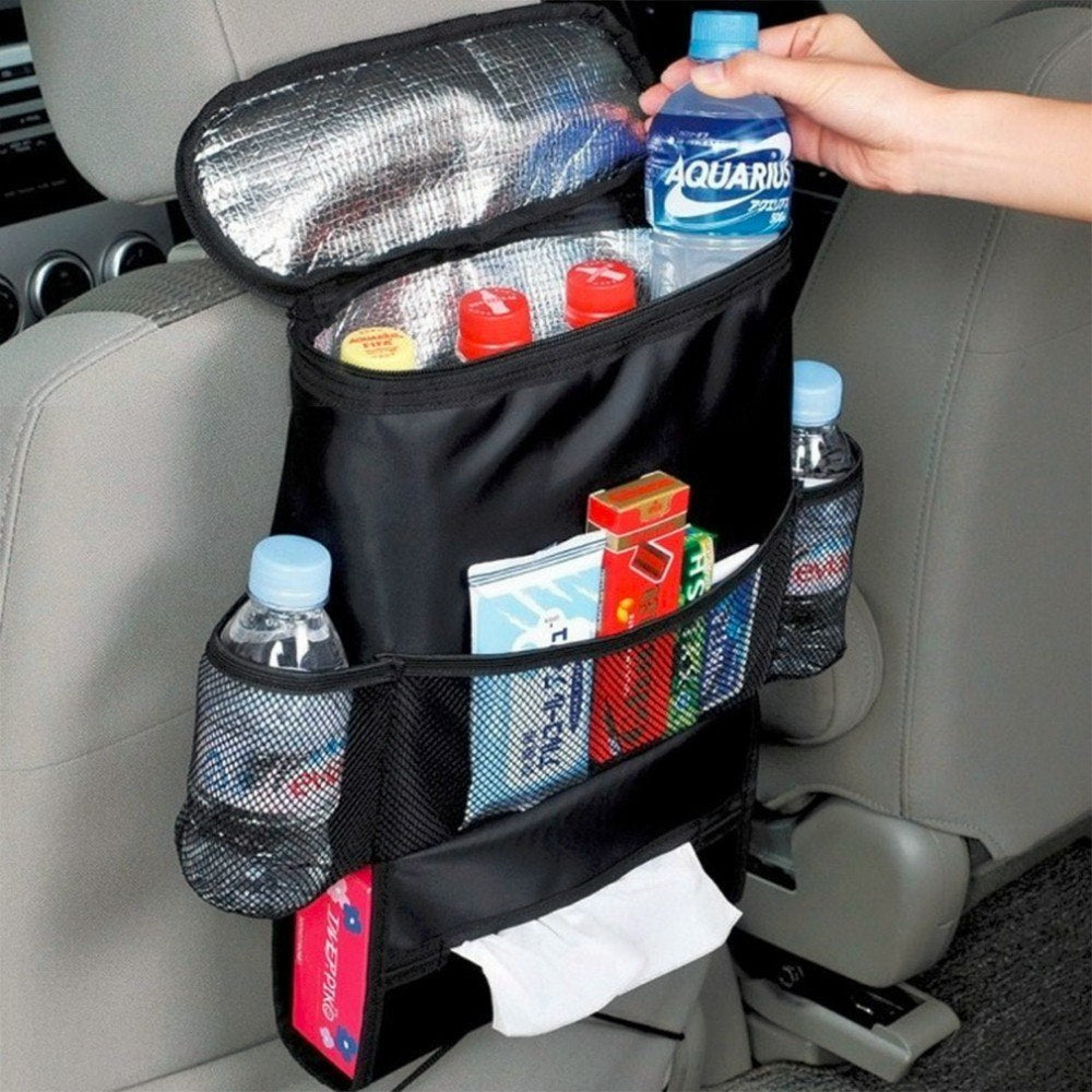 Organisateur de dossier de siège de voiture universel - Solution de rangement multi-poches