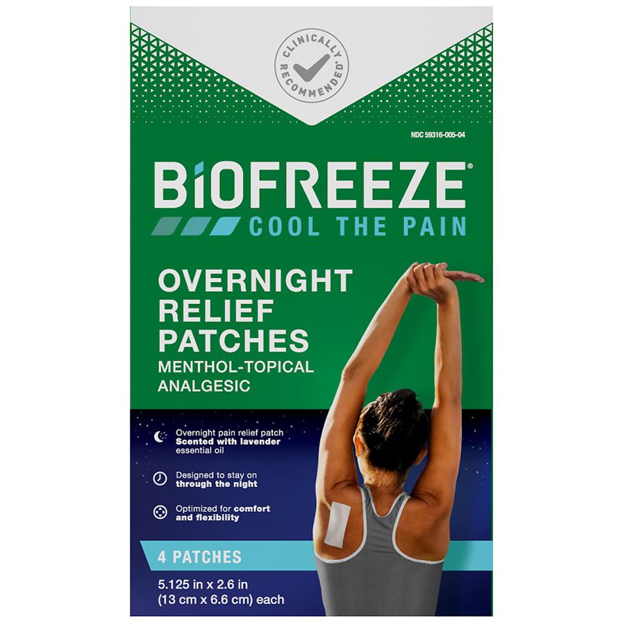Biofreeze Overnight Pain Relieving Patches - 4 Count