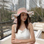 Elegant Big Brim Bow Ribbon Beach Hat for Summer