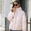 Shiny Surface Cotton Hooded Puffer Jacket
