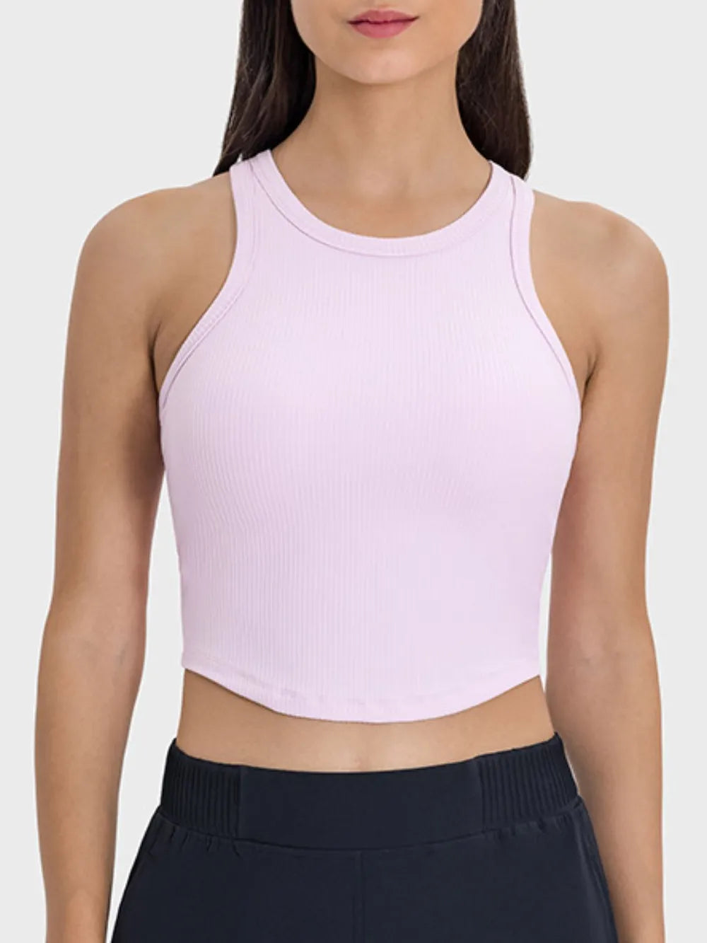 Camiseta Activa de Cuello Redondo y Espalda Racerback