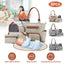 GBruno 8-Piece Baby Nappy Diaper Bag Set