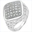 0.54 Carat Genuine White Diamond Sterling Silver Engagement Ring