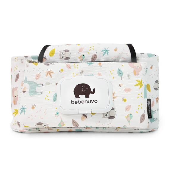 Print Strollers Baby Trolley Bag with Detachable Handbag Multifunctional Baby Stroller Organizer Pram Buggy Cart Hanging Bag XV2 - Korvel