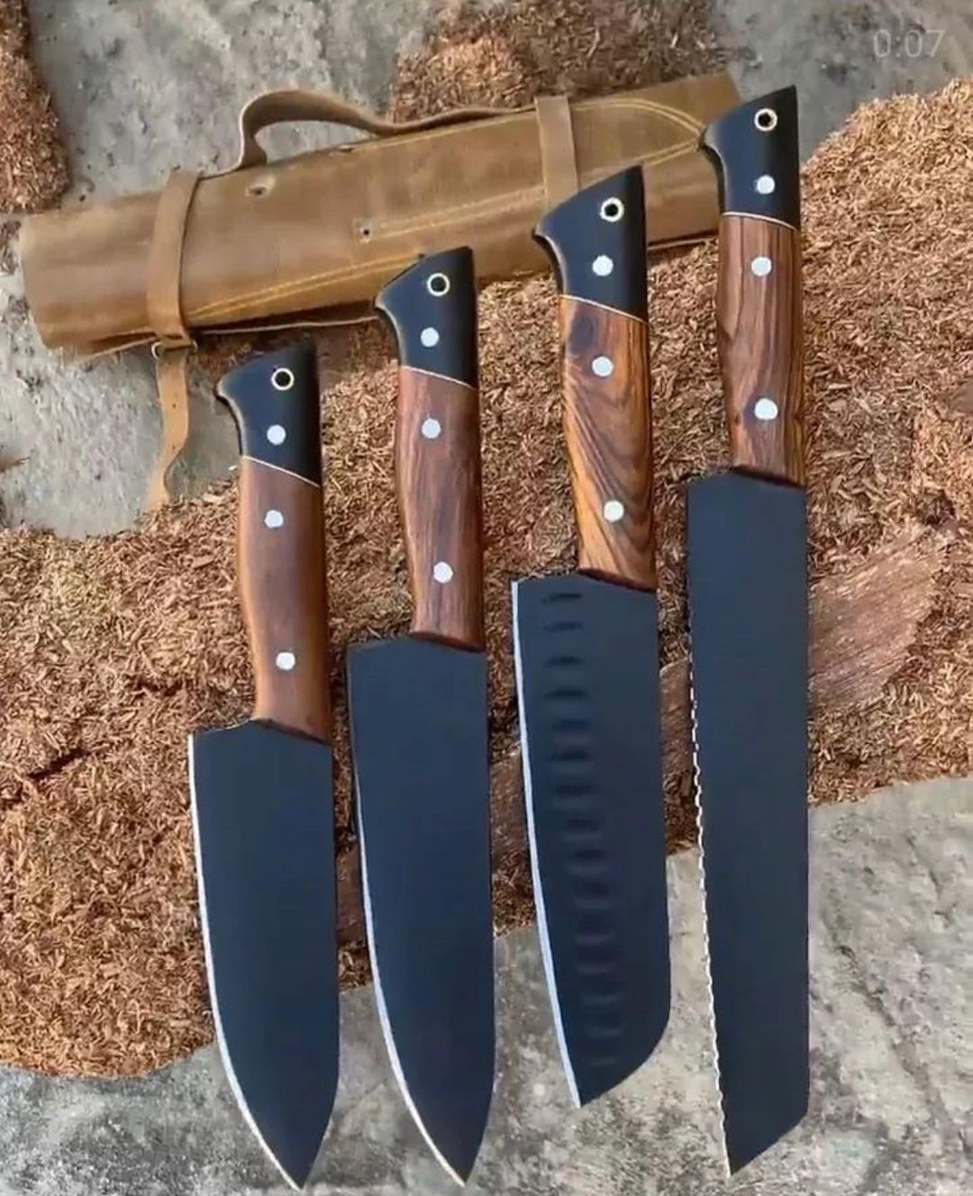 Premium Custom D2 Steel Kitchen Knife Collection - Korvel