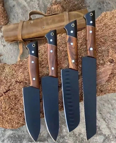Premium Custom D2 Steel Kitchen Knife Collection - Korvel