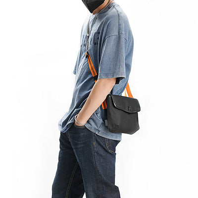 Sac à bandoulière portable de voyage à couleurs contrastées
