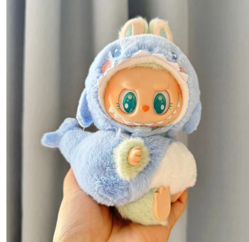 Clothing] Labubu Clothes with PVC Face Pendant, Labubu Sitting Party Series Doll Clothing - Korvel
