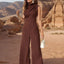 Ruched Mock Neck Sleeveless Jumpsuit - Korvel