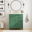30-Inch Green Bathroom Vanity with Ceramic Sink