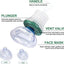 Respiratory trainer suffocation first aid mask artificial heart and lung Choking Emergency Device - Korvel