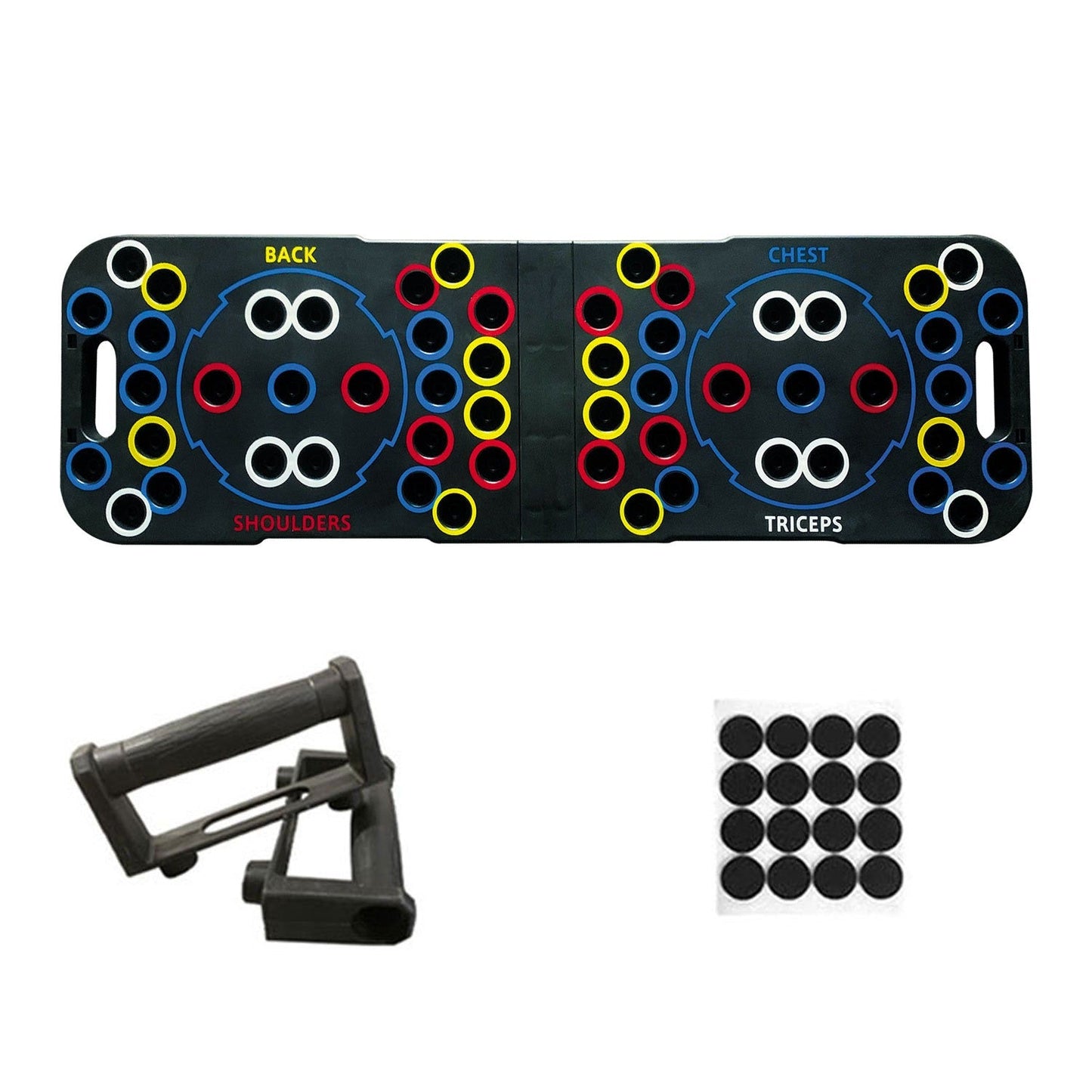 54-Hole Multifunctional Push Up Board with Resistance Rope