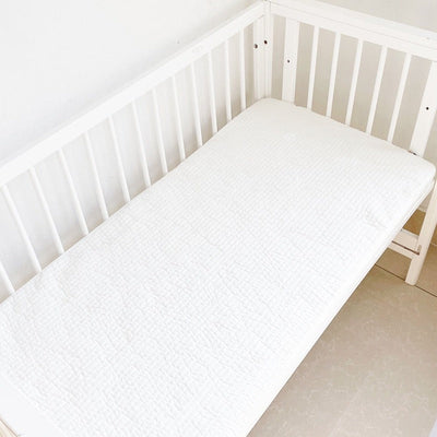Baby fitted sheet pure cotton plus cotton sheets ins Japanese and Korean style quilted embroidered newborn sheets autumn and winter children's mattress - Korvel