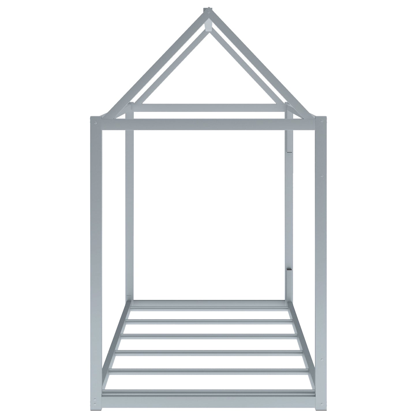 Metal House Shape Platform Bed - Twin Size