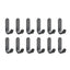 12Pcs Self Adhesive Hooks Heavy Duty Stainless Steel Wall Hooks Waterproof Sticky Hooks Bathroom Hang Towels Keys Coat Bags - Korvel