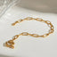 18K Gold-Plated Stainless Steel Chain Bracelet - Korvel