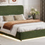 Hydraulic Storage Bed with RGB LED Lights and Bluetooth Speaker