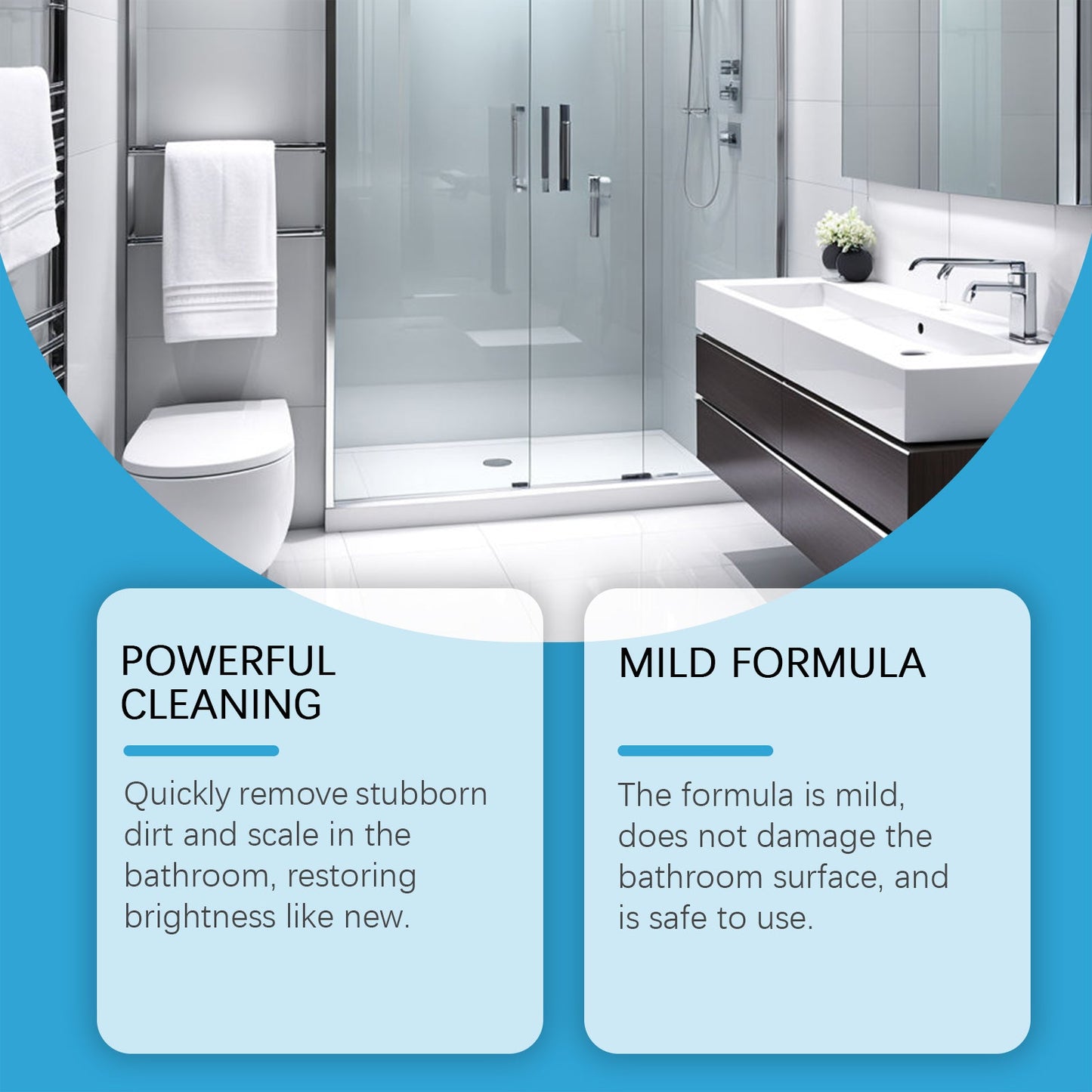 Premium Bathroom Cleaner for Stains and Water Marks