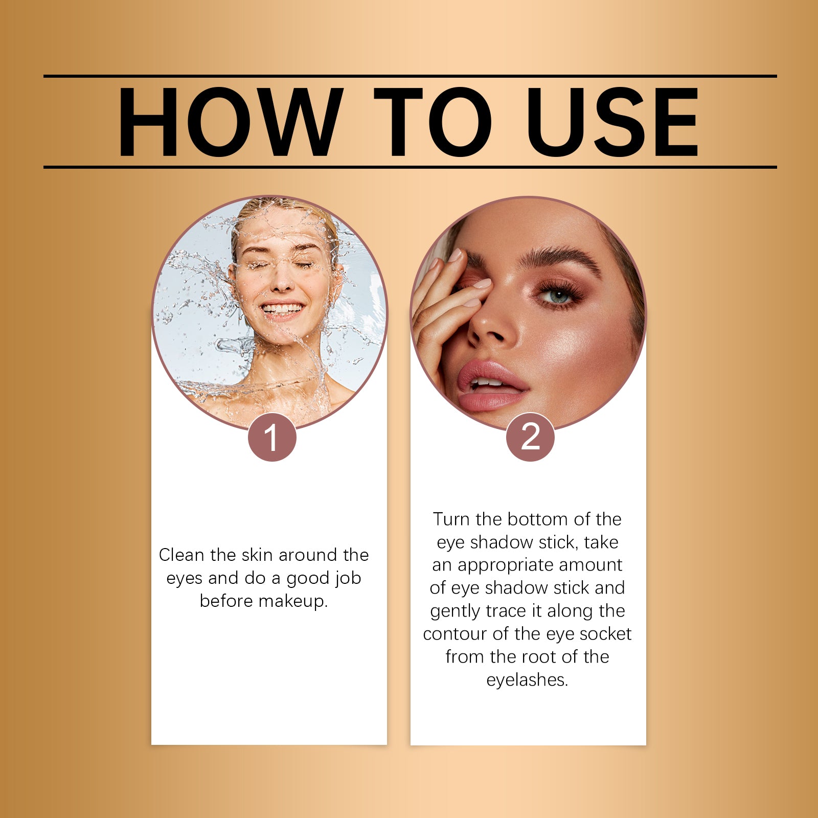 Eyeshadow Stick Series Matte Cream Holding Makeup Color, Easy To Use Eyeshadow Stick - Korvel