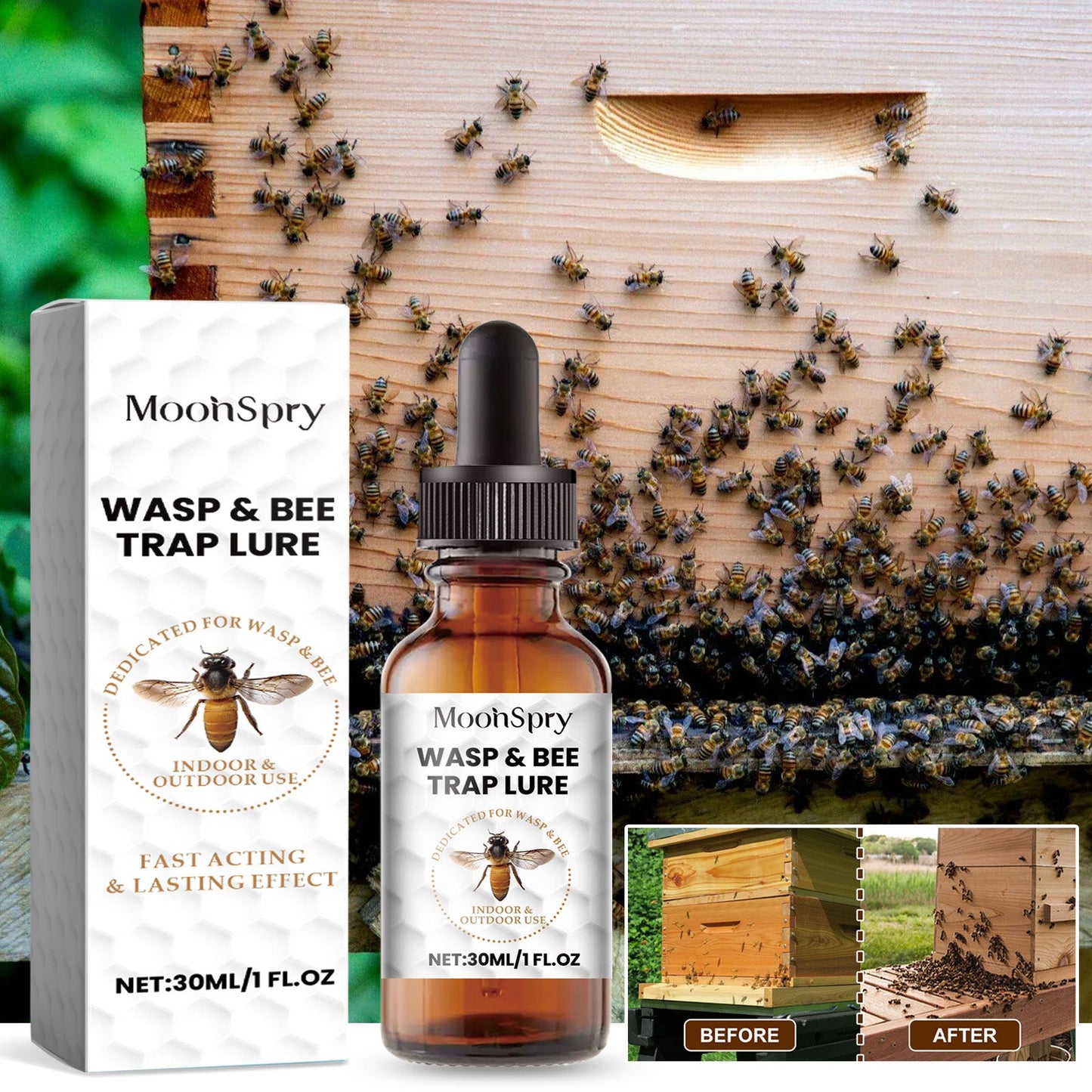 Esencia Atractiva para Abejas Moonspry para Abejas Horticulturales