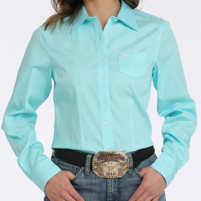 Cinch Women's Turquoise Button-Down Shirt - Korvel