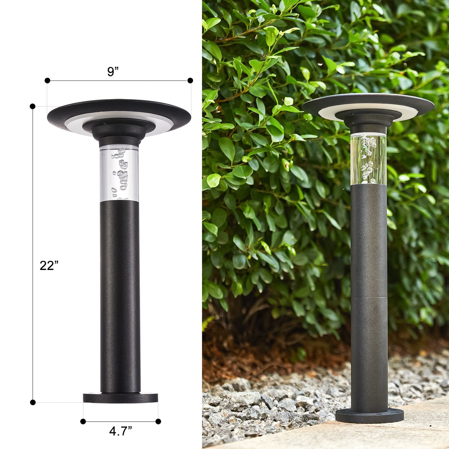 Solar Lawn Light With Dimmable LED - Korvel