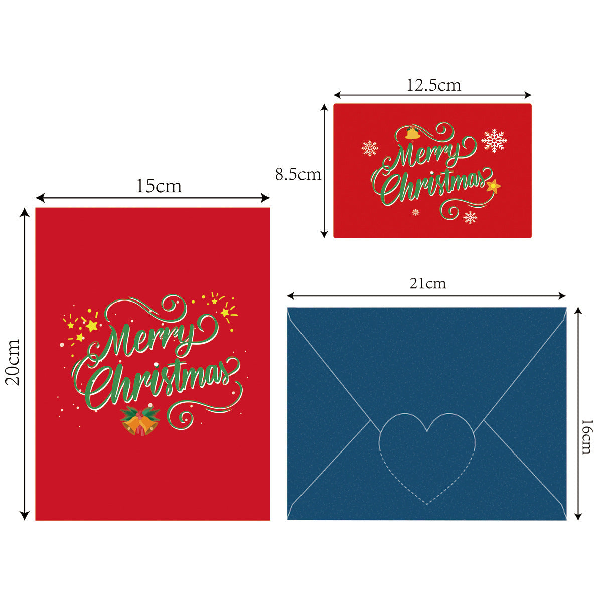 Carte de vœux de Noël 3D avec design de pingouin et d'arbre
