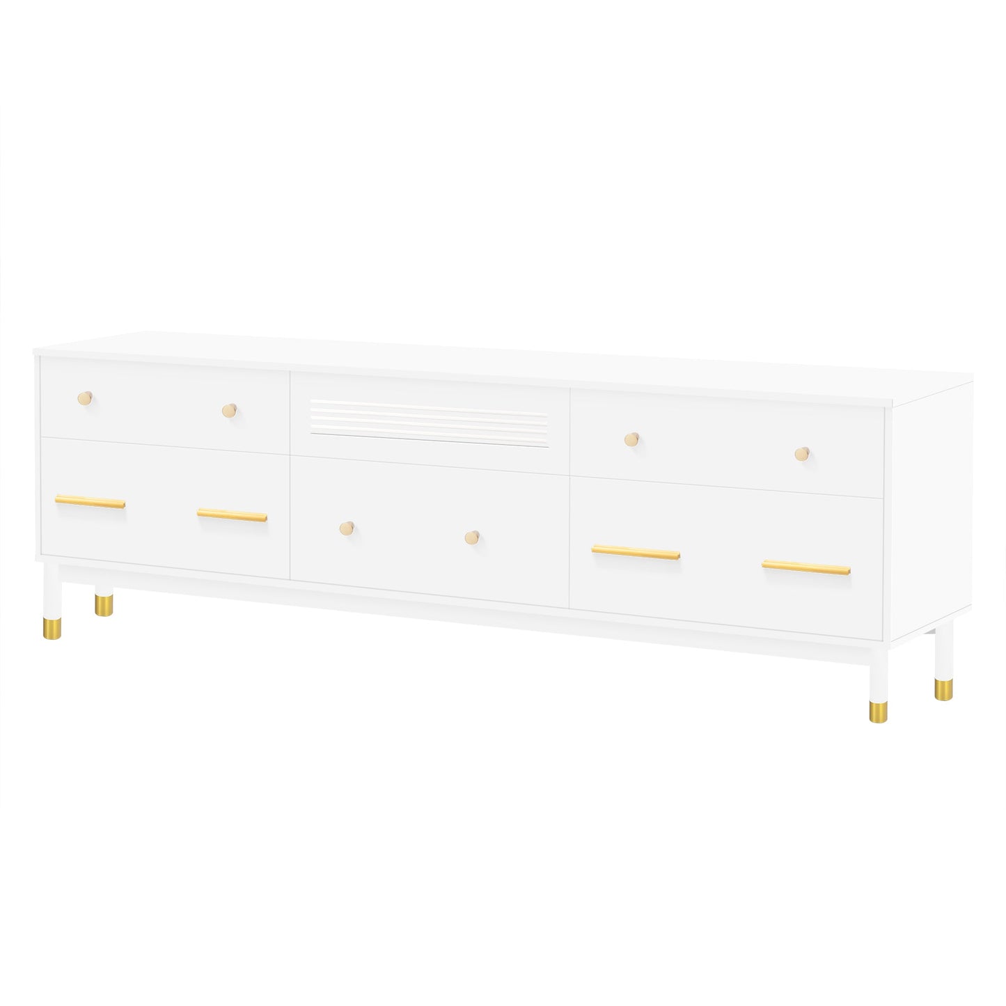 U-Can TV Stand for 75+ Inch TV Entertainment Center TV Media Console Table Modern TV Stand - Korvel
