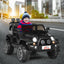 12V 2-Seater Electric Ride-On Car with Remote Control - Black
