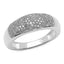 0.49 Carat White Diamond .925 Sterling Silver Engagement Ring