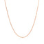 14k Rose Gold Diamond Cut Cable Link Chain - 1.1mm