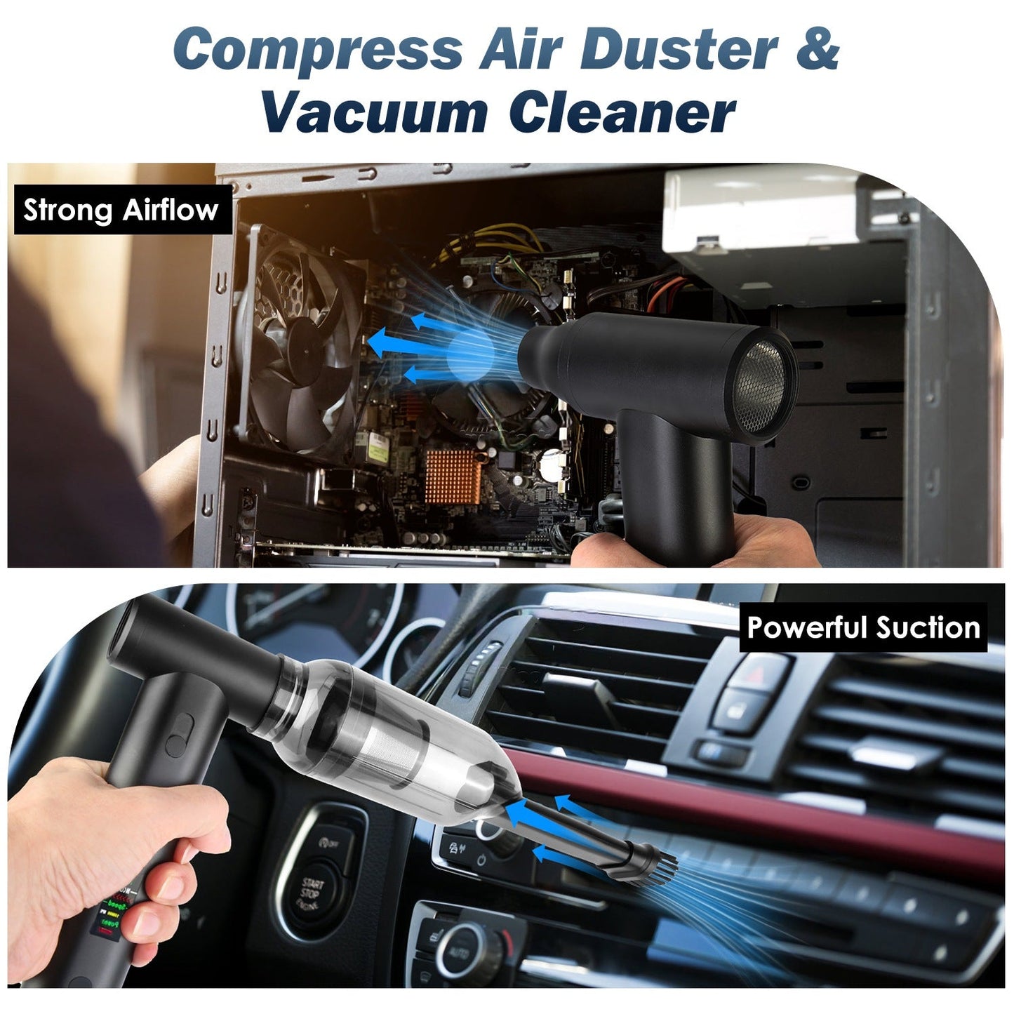 iMounTEK Soplador de Aire Comprimido con Motor Sin Escobillas