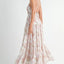 Vestido Maxi de Verano con Tirantes y Estampado Floral